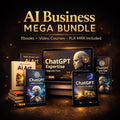 AI Business Mega Bundle – plr mrr Digital Products Pack with Ebooks and Video Courses – ChatGPT, AI Art, Automation, Income Guides