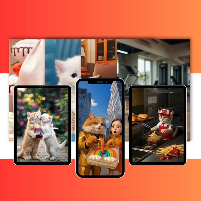 850+ Viral AI Cat Reels Bundle – Funny Short Videos