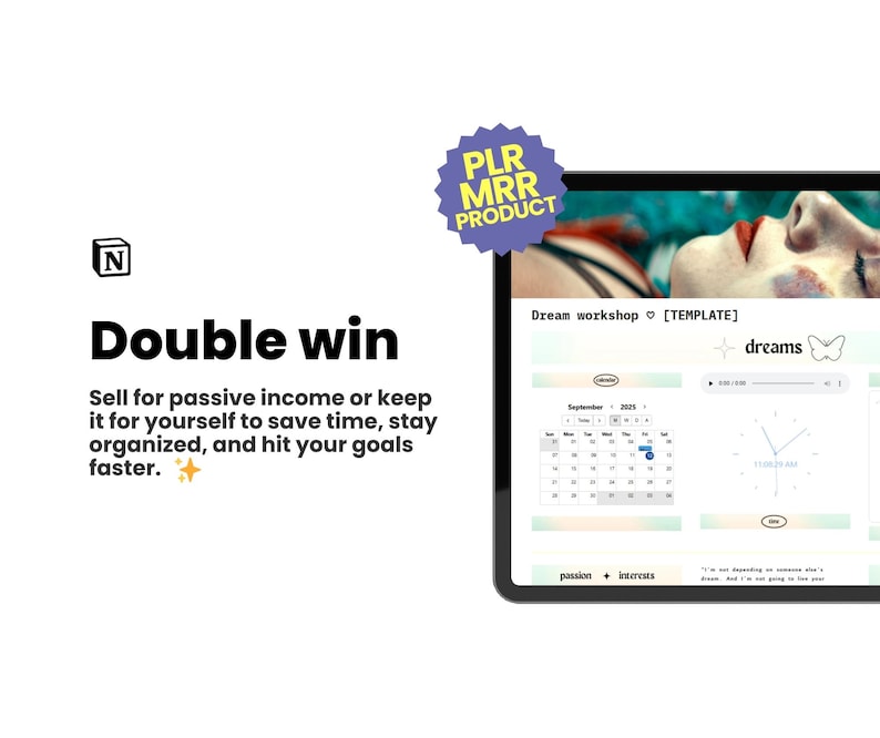 190 Notion PLR Templates & Planners Bundle | PLR Products, Plr Mrr, Master Resell Rights