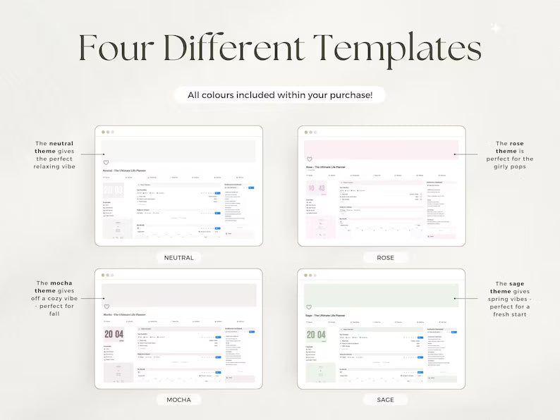 It Girl Notion Planner Template – Aesthetic Life Dashboard, Budget & Productivity Tracker