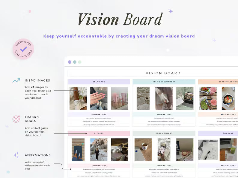 2026 Digital Vision Board Planner